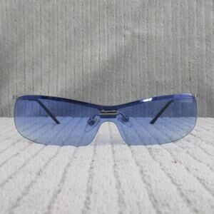 New Divine Eyewear Krista Chrome/Blue Gradient Sunglasses Women's NWT